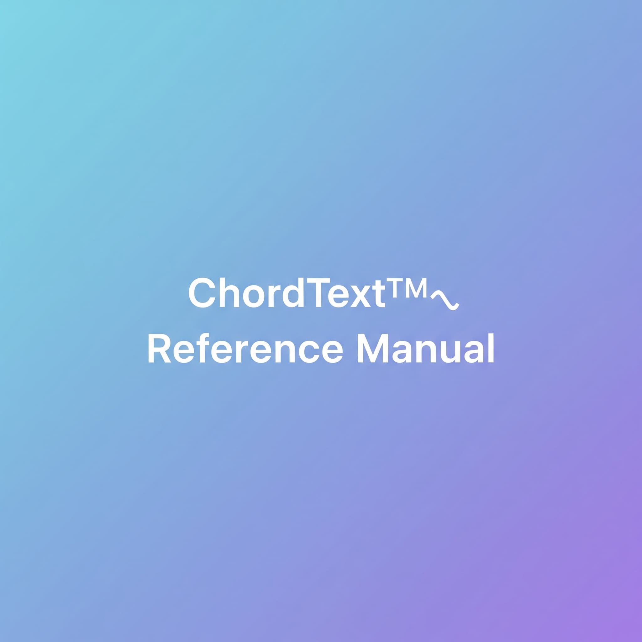 Reference Manual: Authoring a number chart using ChordText™